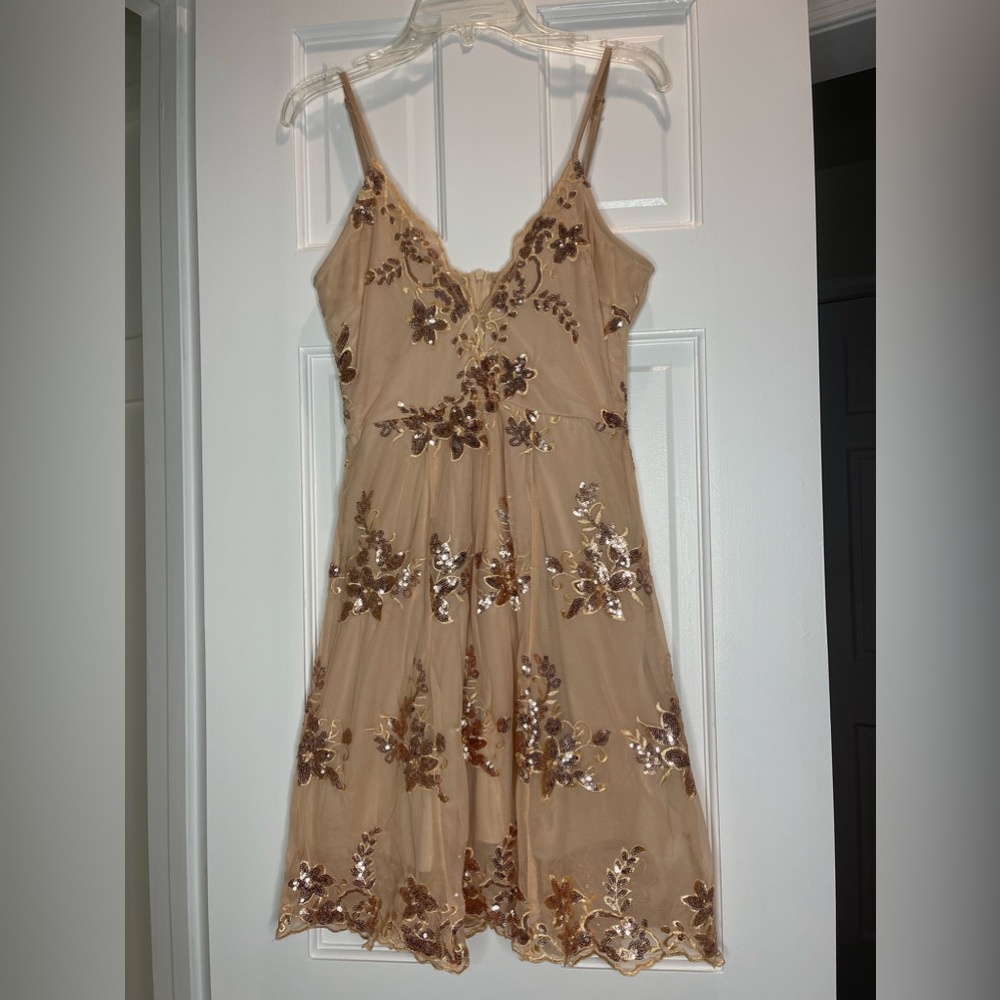 Beautiful gold embroidered dress